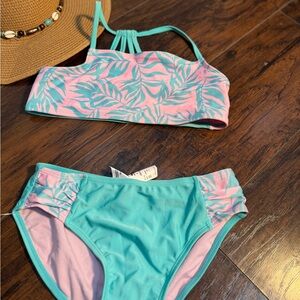 Art Class Pink and Blue Bikini Swim Set